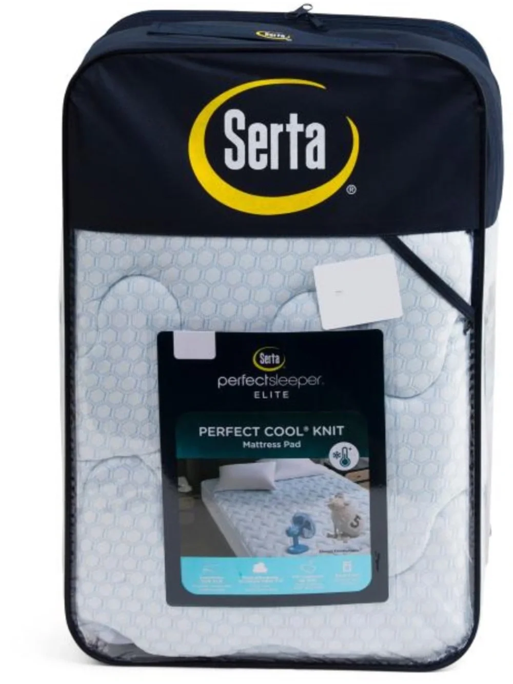 SERTA cooling knit mattress pad